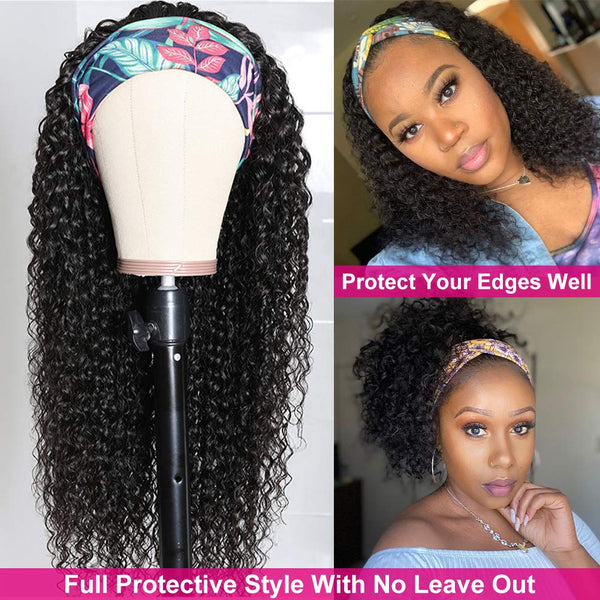 Eooma Curly Headband Wig